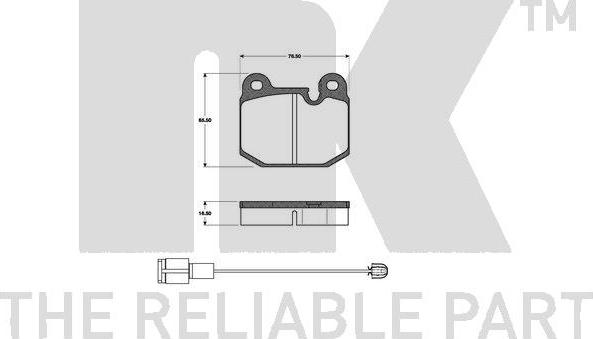 NK 221501 - Brake Pad Set, disc brake www.autospares.lv