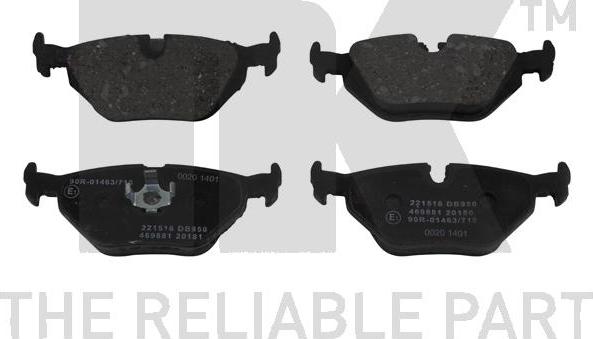 NK 221516 - Brake Pad Set, disc brake www.autospares.lv