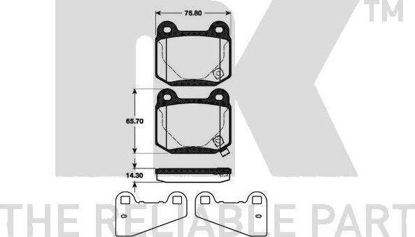 NK 221511 - Bremžu uzliku kompl., Disku bremzes autospares.lv