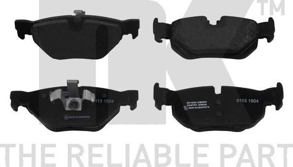 NK 221532 - Brake Pad Set, disc brake www.autospares.lv