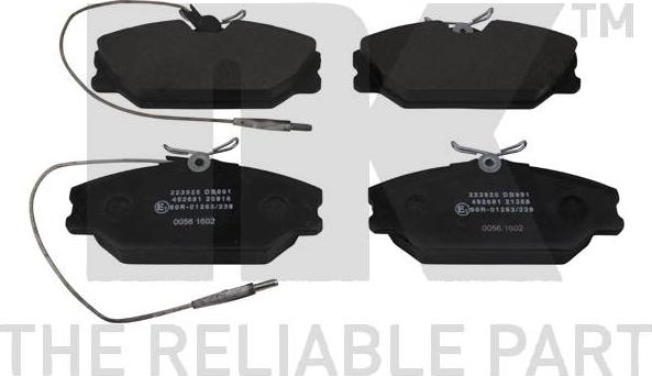 NK 223925 - Brake Pad Set, disc brake www.autospares.lv