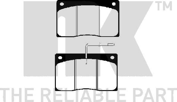 NK 223921 - Bremžu uzliku kompl., Disku bremzes autospares.lv