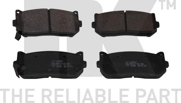 NK 223503 - Brake Pad Set, disc brake www.autospares.lv