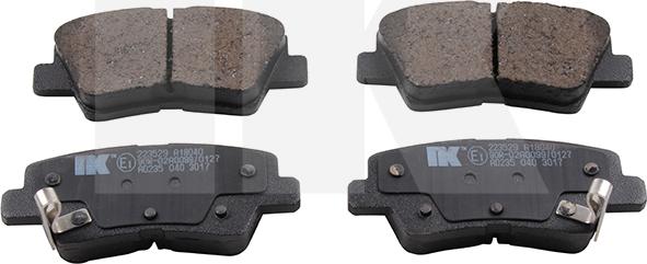 NK 223529 - Brake Pad Set, disc brake www.autospares.lv