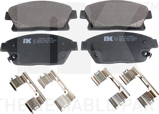 NK 223646 - Brake Pad Set, disc brake www.autospares.lv