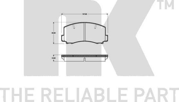 NK 223011 - Brake Pad Set, disc brake www.autospares.lv