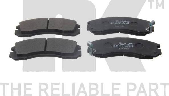 NK 223018 - Brake Pad Set, disc brake www.autospares.lv