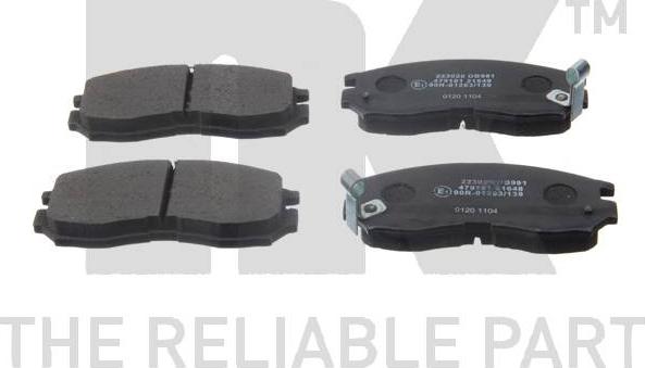 NK 223020 - Brake Pad Set, disc brake www.autospares.lv