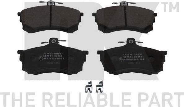 NK 223021 - Brake Pad Set, disc brake www.autospares.lv