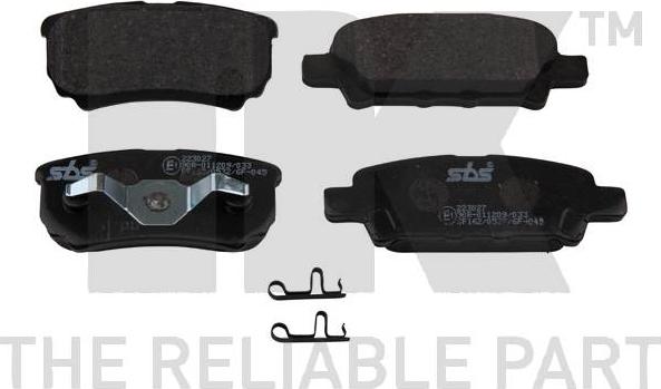 NK 223027 - Brake Pad Set, disc brake www.autospares.lv