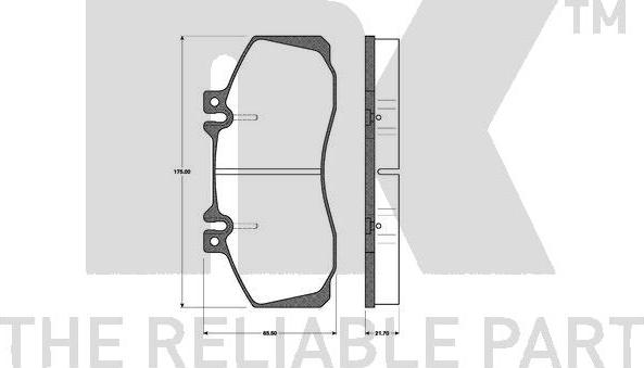 NK 223312 - Bremžu uzliku kompl., Disku bremzes www.autospares.lv