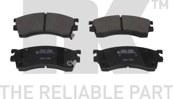 NK 223241 - Brake Pad Set, disc brake www.autospares.lv