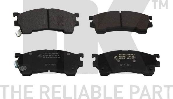 NK 223232 - Brake Pad Set, disc brake www.autospares.lv