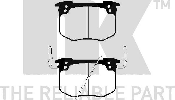 NK 223708 - Bremžu uzliku kompl., Disku bremzes autospares.lv