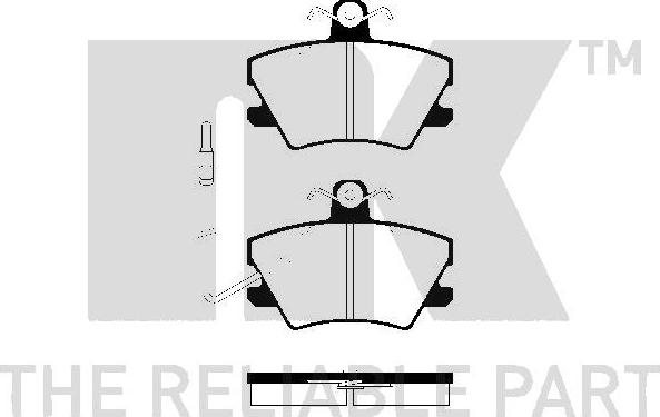 NK 223732 - Bremžu uzliku kompl., Disku bremzes www.autospares.lv