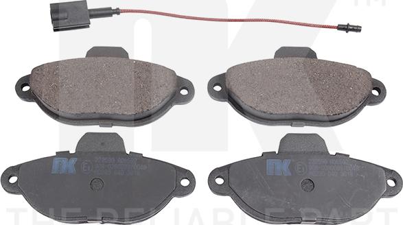 NK 222590 - Тормозные колодки, дисковые, комплект www.autospares.lv