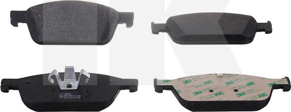 NK 222580 - Brake Pad Set, disc brake www.autospares.lv