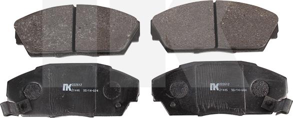 NK 222612 - Brake Pad Set, disc brake www.autospares.lv