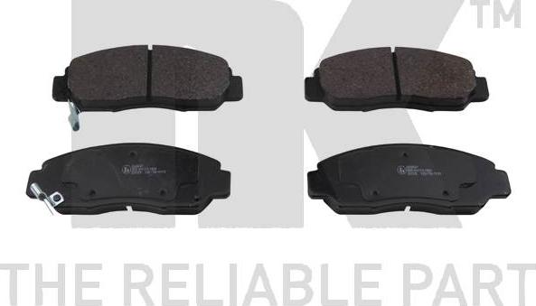 NK 222637 - Brake Pad Set, disc brake www.autospares.lv