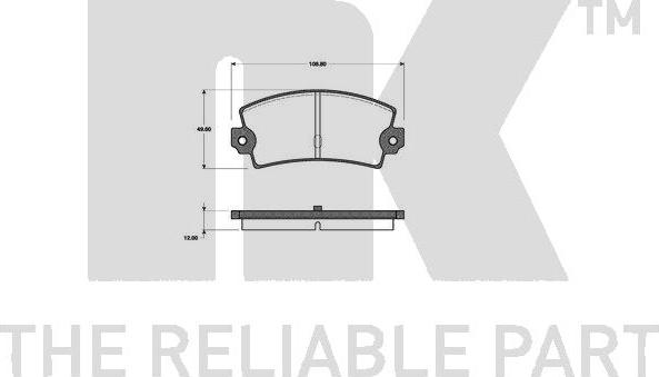 NK 222341 - Bremžu uzliku kompl., Disku bremzes autospares.lv