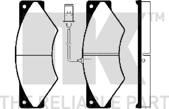 NK 222347 - Brake Pad Set, disc brake www.autospares.lv