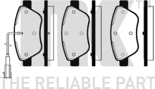 NK 222365 - Brake Pad Set, disc brake www.autospares.lv