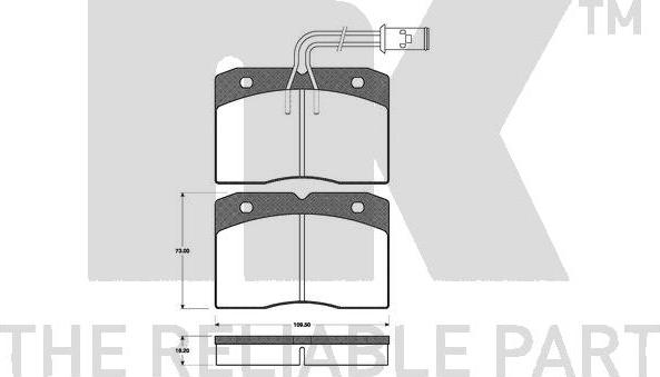 NK 222333 - Bremžu uzliku kompl., Disku bremzes www.autospares.lv