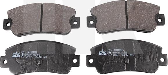 NK 222329 - Brake Pad Set, disc brake www.autospares.lv