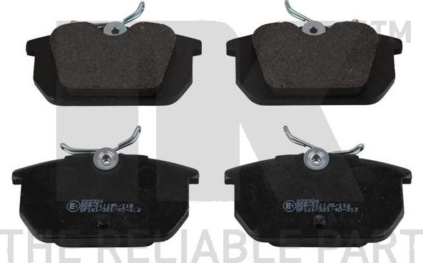 NK 222324 - Brake Pad Set, disc brake www.autospares.lv