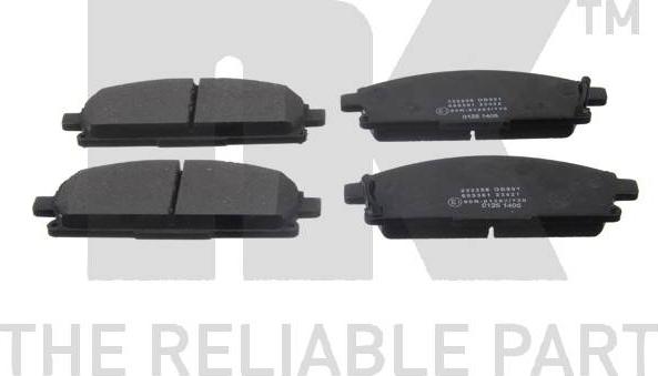 NK 222256 - Brake Pad Set, disc brake www.autospares.lv