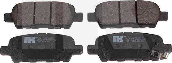 NK 222262 - Тормозные колодки, дисковые, комплект www.autospares.lv