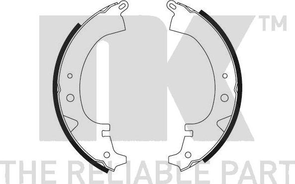 NK 2745462 - Brake Shoe Set www.autospares.lv