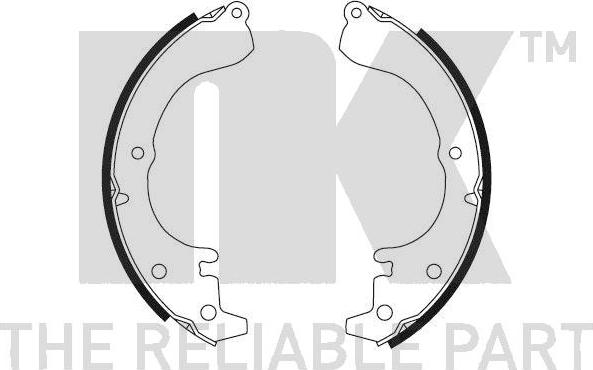 NK 2745351 - Brake Shoe Set www.autospares.lv