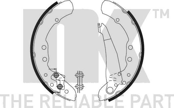 NK 2747343 - Bremžu loku komplekts www.autospares.lv