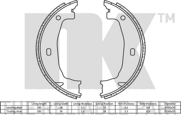 NK 2715662 - Bremžu loku komplekts www.autospares.lv