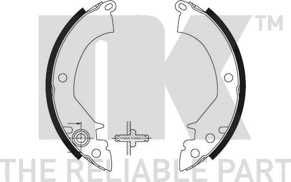 NK 2730384 - Bremžu loku komplekts autospares.lv