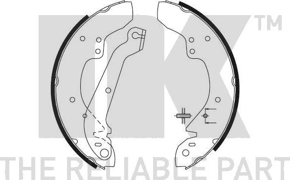 NK 2725358 - Bremžu loku komplekts www.autospares.lv