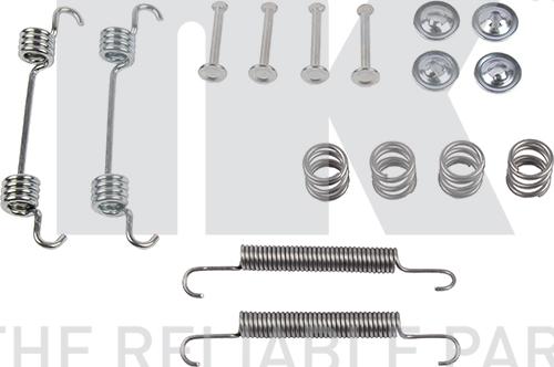 NK 7934887 - Piederumu komplekts, Stāvbremzes mehānisma bremžu loks www.autospares.lv