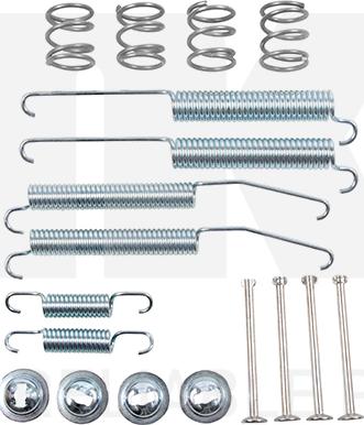 NK 7930845 - Piederumu komplekts, Bremžu loki www.autospares.lv