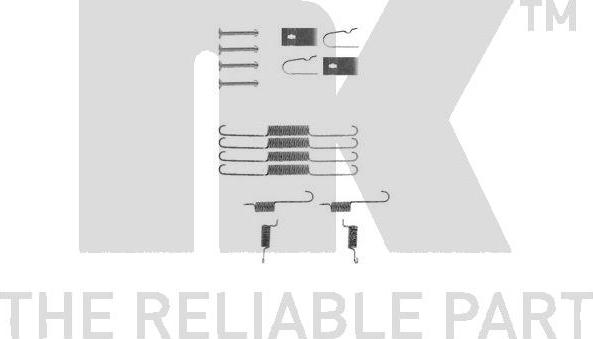 NK 7932663 - Piederumu komplekts, Bremžu loki www.autospares.lv