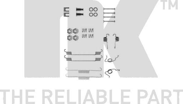 NK 7925626 - Piederumu komplekts, Bremžu loki www.autospares.lv