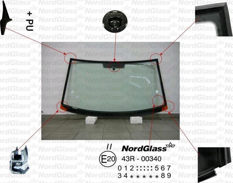 NordGlass 4044581 - Vējstikls autospares.lv