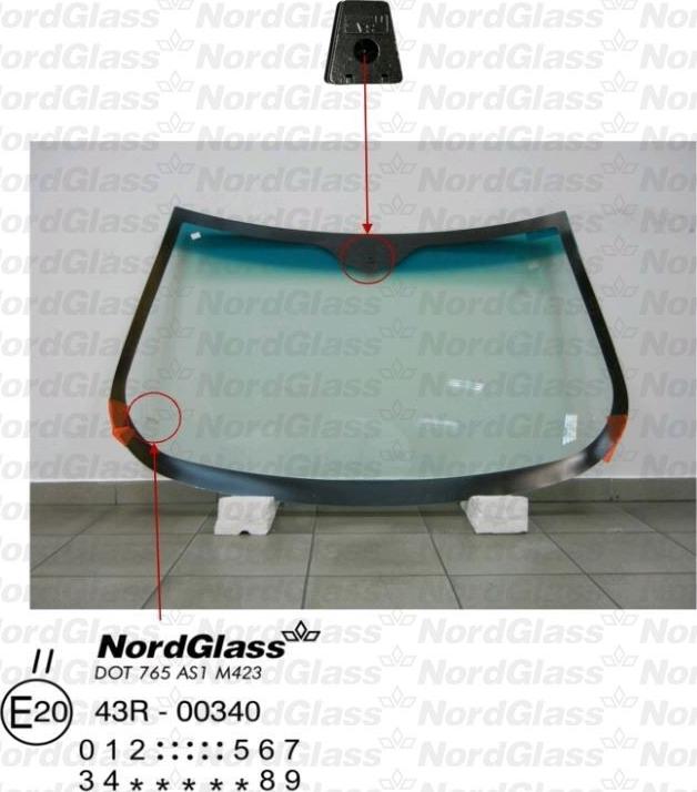 NordGlass 4044169 - Vējstikls www.autospares.lv