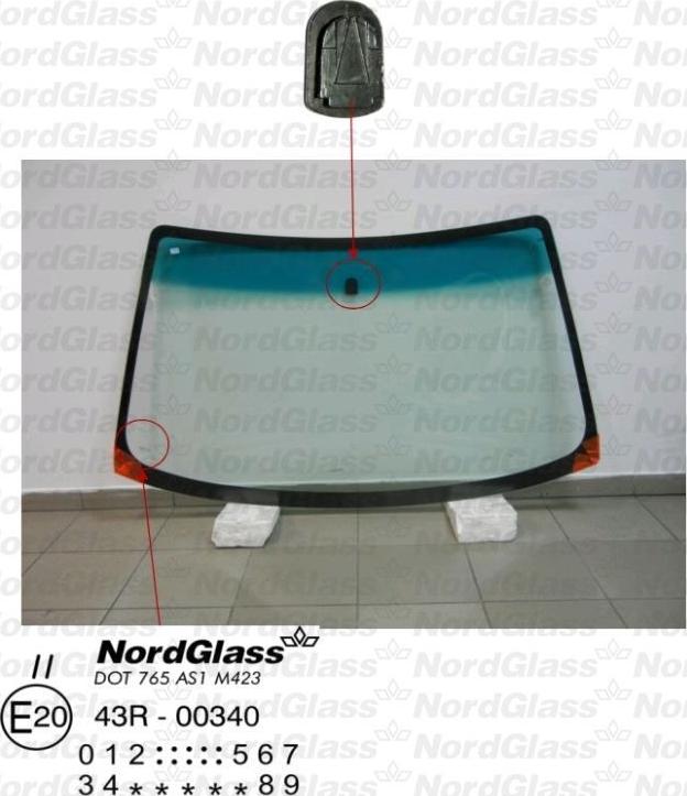 NordGlass 4044200 - Vējstikls www.autospares.lv