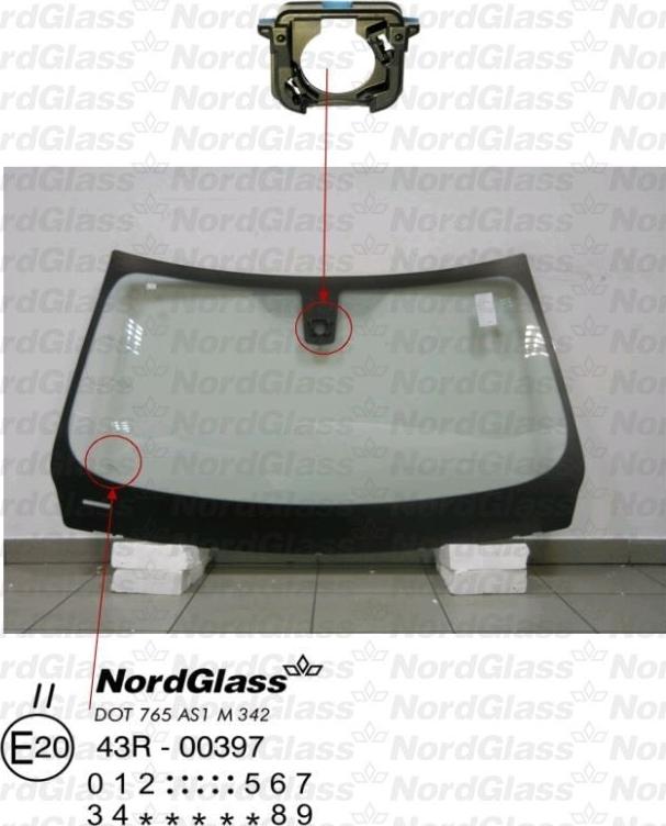 NordGlass 4044723 - Vējstikls www.autospares.lv