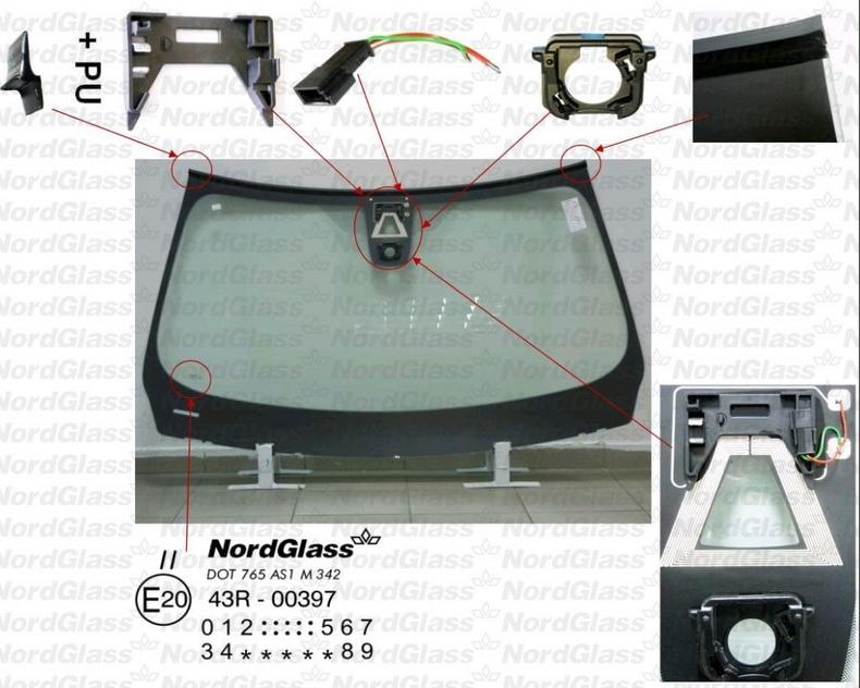 NordGlass 4044722 - Vējstikls www.autospares.lv