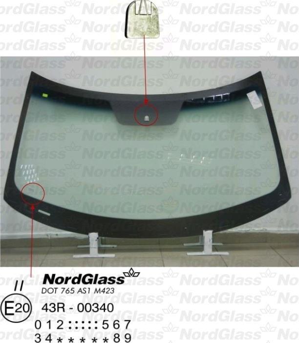 NordGlass 4045018 - Vējstikls www.autospares.lv