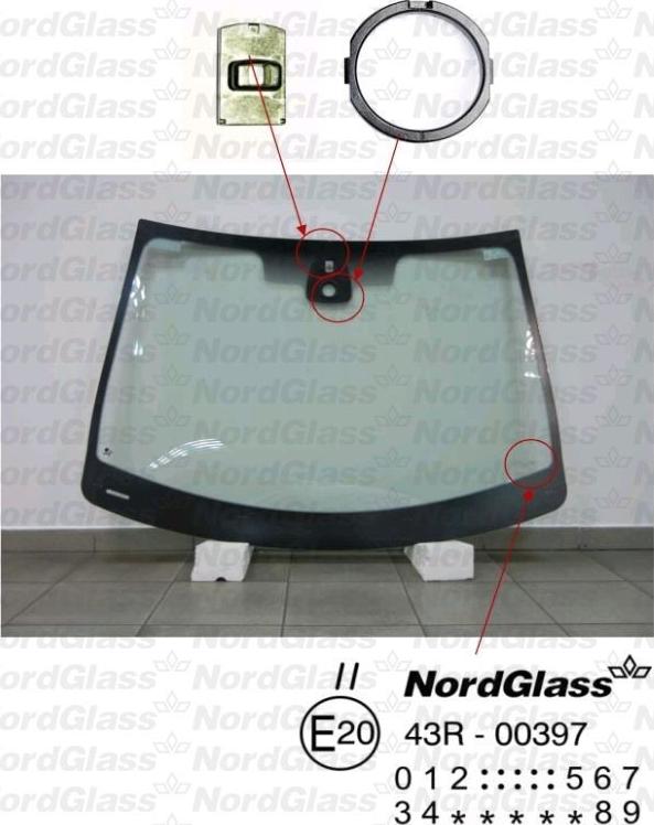 NordGlass 4043982 - Vējstikls autospares.lv