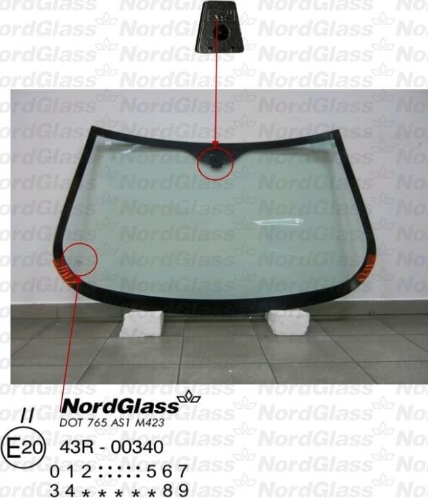 NordGlass 4043514 - Vējstikls www.autospares.lv