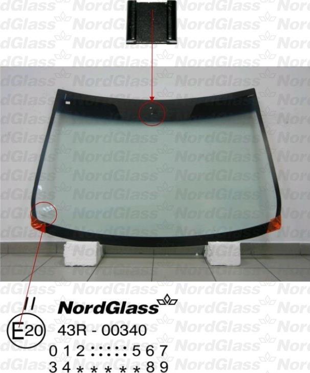 NordGlass 4043161 - Vējstikls www.autospares.lv